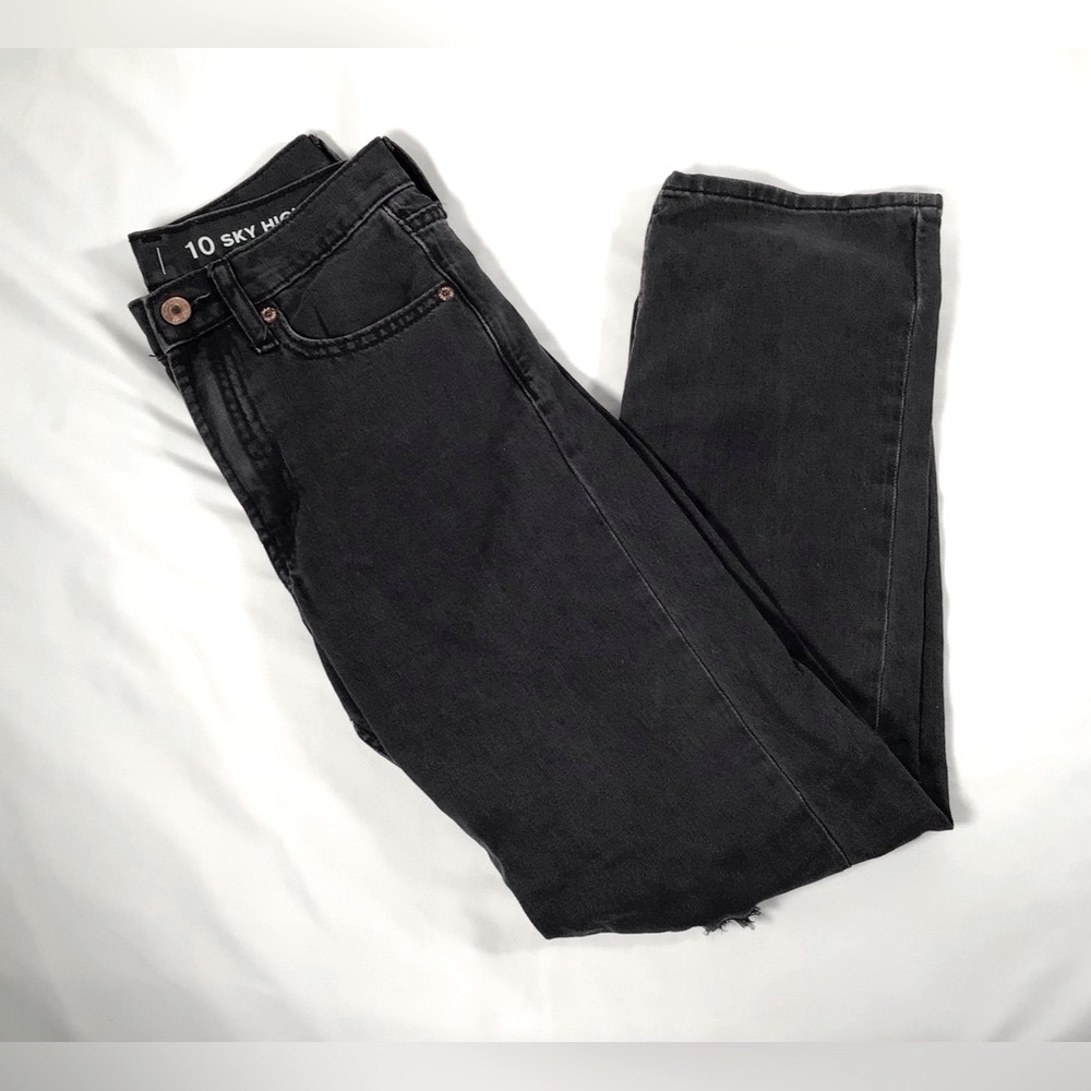 GAP Kids Destructed Black Sky High Loose Jeans